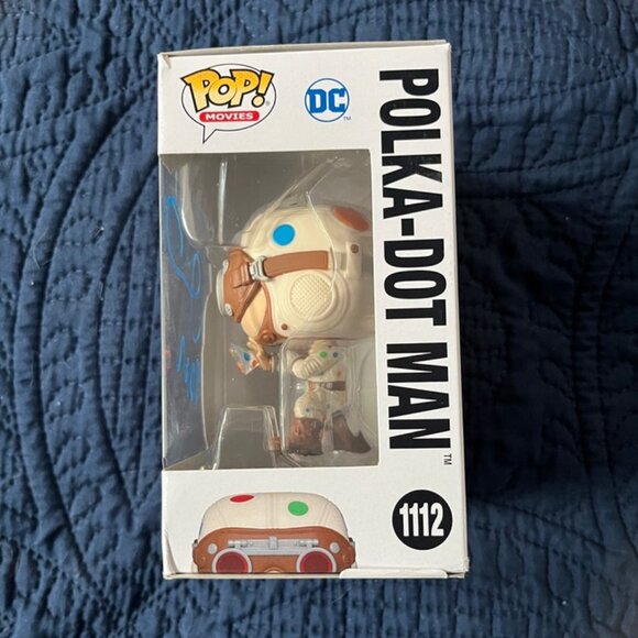 Autographed Funko Pop Polka-Dot Man Actor David Dastmalchian Suicide Squad DC - Picture 2 of 6